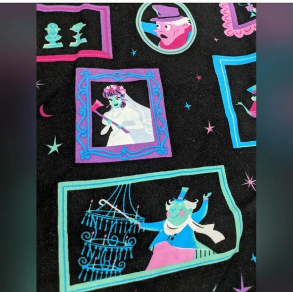 Halloween Disney Haunted Mansion T Shirt Lounge Top Costume Gift Spooky - Picture 8 of 13